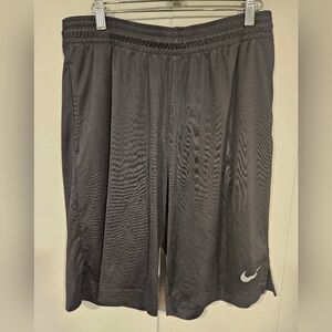 Nike Athletic Shorts Men's Medium Black Basketball Gym Workout Drawstring